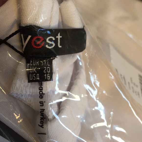 Yest Insider 8504 Stretch White Capris Leggings Pants Size 16 - Picture 8 of 12